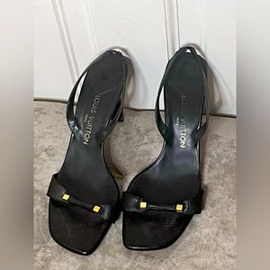 Louis Vuitton Black Slingbacks
